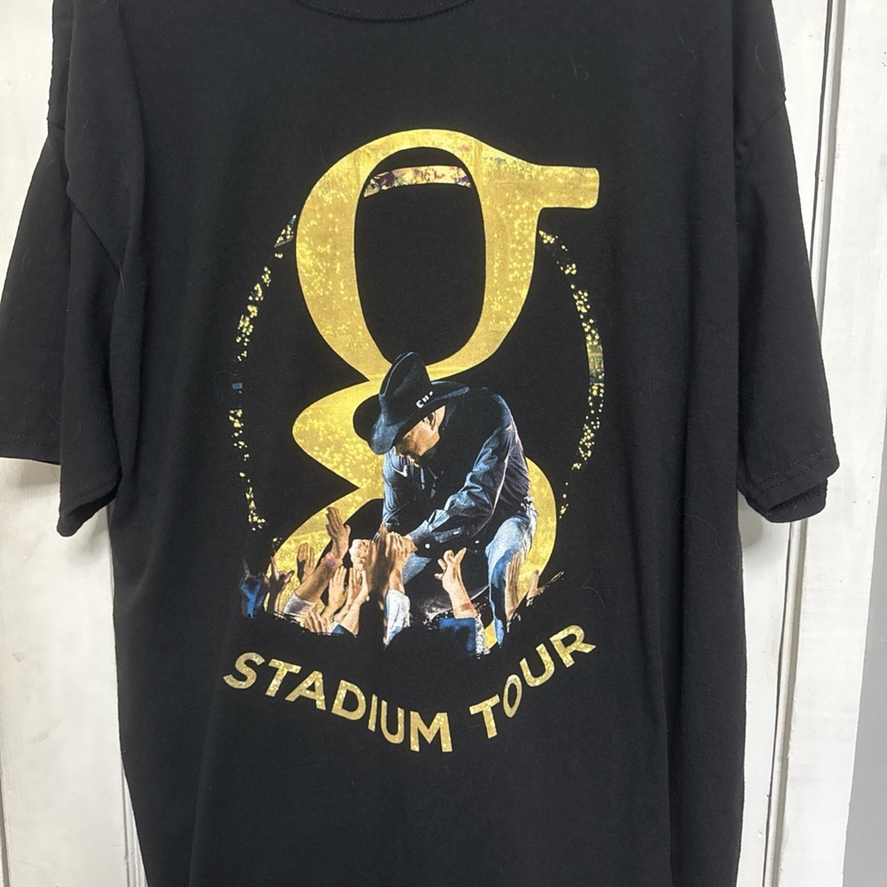 Garth Brooks Mens Shirt Size 2XL Black Stadium Tour Short Sleeve Music Concert